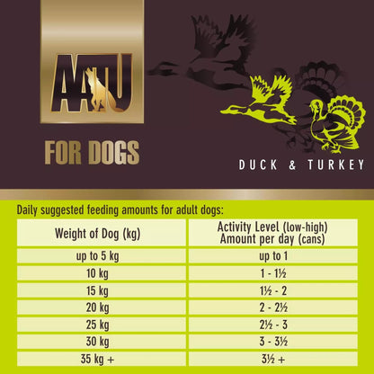 AATU 90/10 Grain Free Duck & Turkey Adult Wet Dog Food 400g
