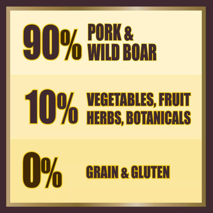 AATU 90/10 Grain Pork & Wild Boar Adult Wet Dog Food 400g