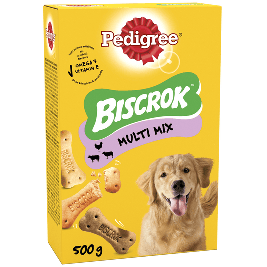 Pedigree Biscrok Biscuits Multi Mix Dog Treats 500g