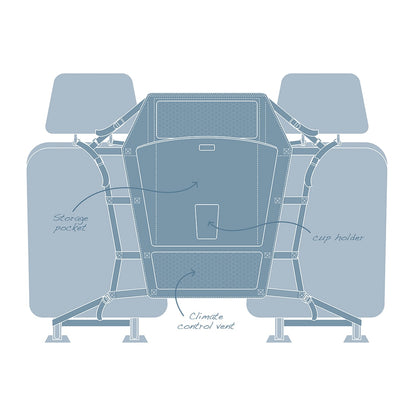 Kurgo Backseat Dog Car Barriers Black