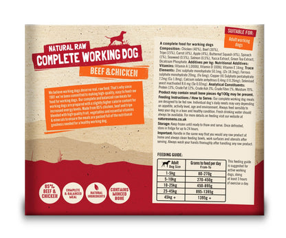 Natures Menu Raw Dog Food Beef & Chicken 2x500g