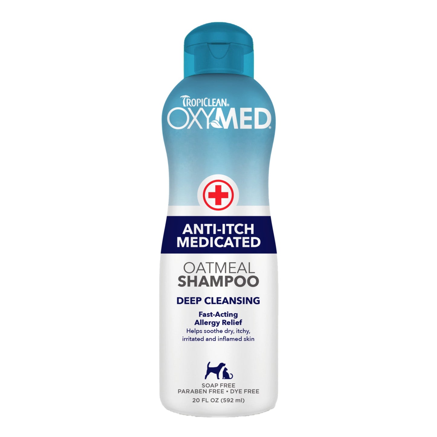 TropiClean OxyMed Anti-Itch Medicated Oatmeal Shampoo 592ml