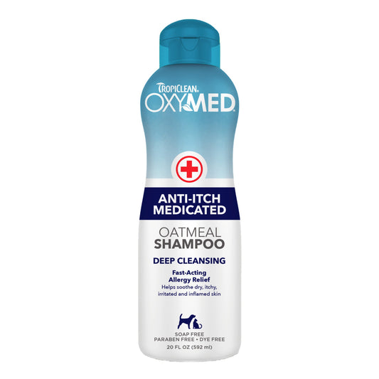 TropiClean OxyMed Anti-Itch Medicated Oatmeal Shampoo 592ml