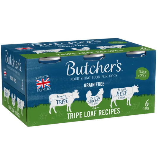 Butchers Tripe Loaf Recipes Wet Dog Food 6 x 400g