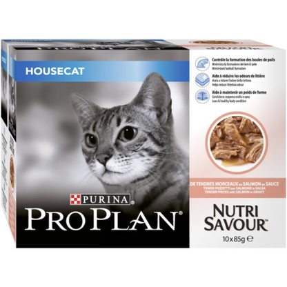 Pro Plan Adult Housecat Nutri Savour Salmon in Gravy Wet Cat Food