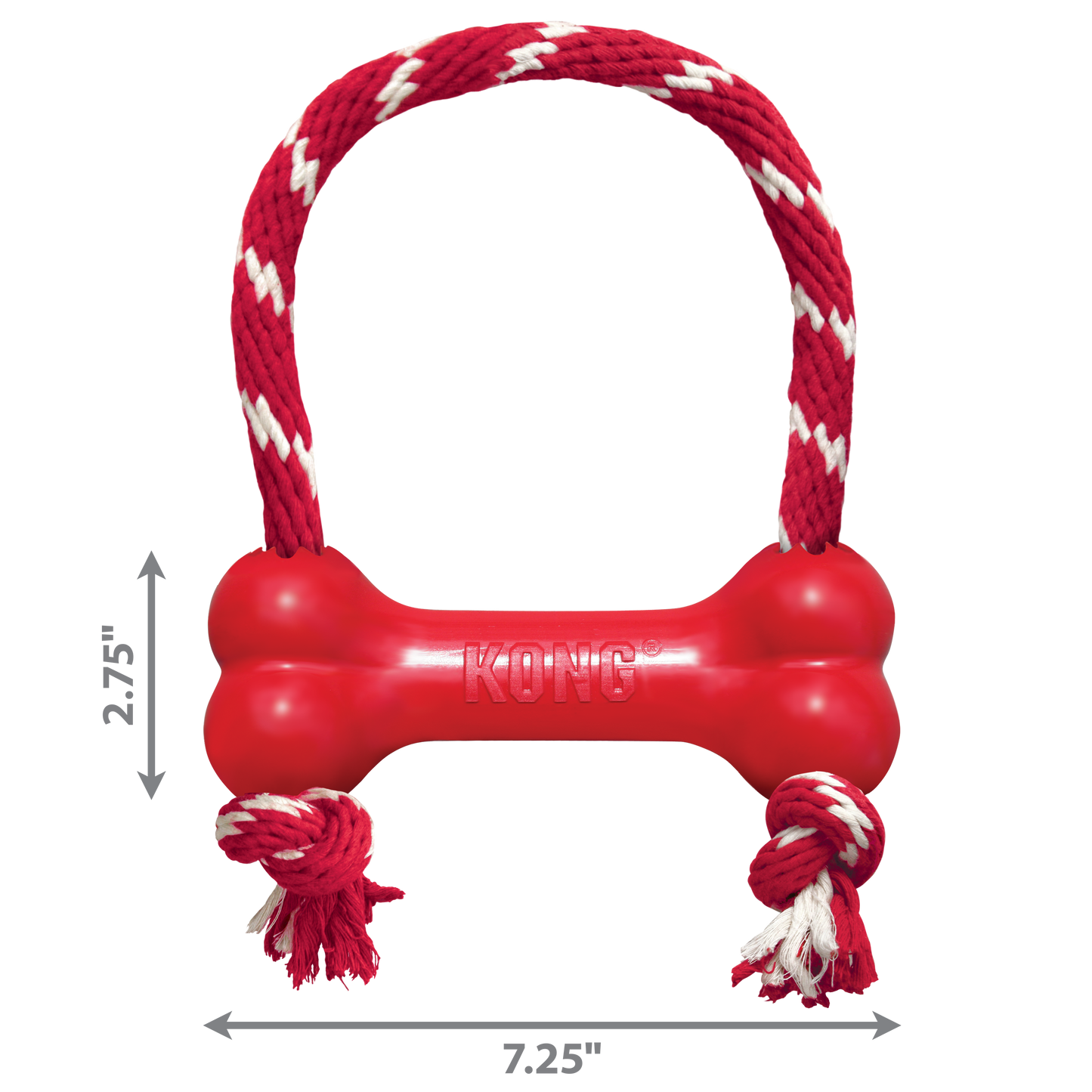 KONG Goodie Dog Bone with Rope Medium