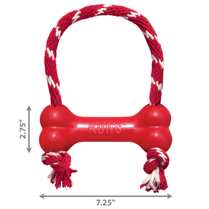 KONG Goodie Dog Bone with Rope Medium