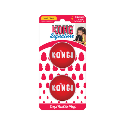 KONG Signature Balls Dog Toy 2pk