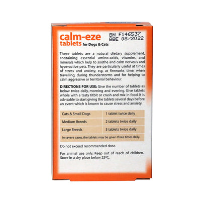 Johnsons Calm Eze Tablets for Dogs & Cats 36 tablets