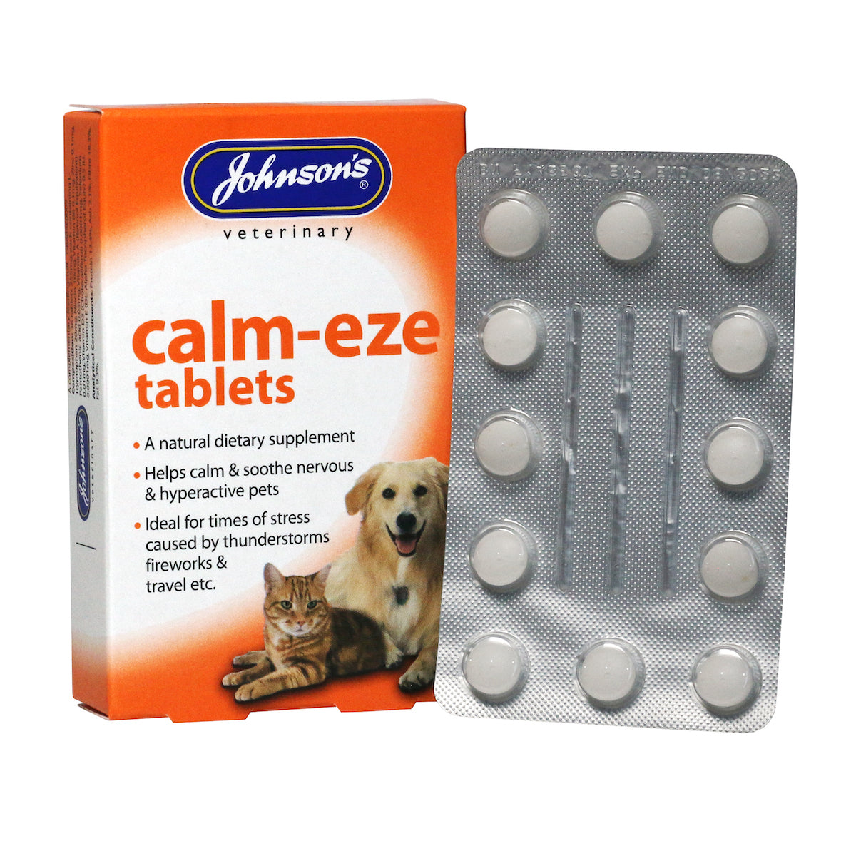 Johnsons Calm Eze Tablets for Dogs & Cats 36 tablets
