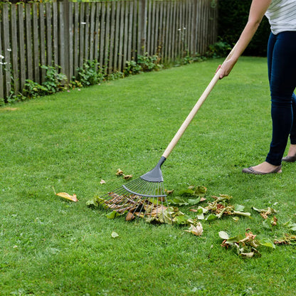 Kent & Stowe Carbon Steel Long Lawn and Leaf Rake