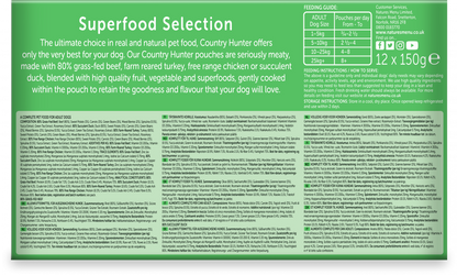 Natures Menu Country Hunter Multipack Superfood Selection Wet Dog Food 12 x 150g