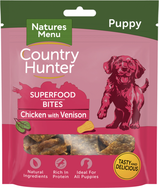 Natures Menu Country Hunter Superfood Bites Chicken With Venison For Puppies
