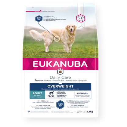 Eukanuba Daily Care Adult Overweight Chicken All Breed Dry Dog Food 2.3kg