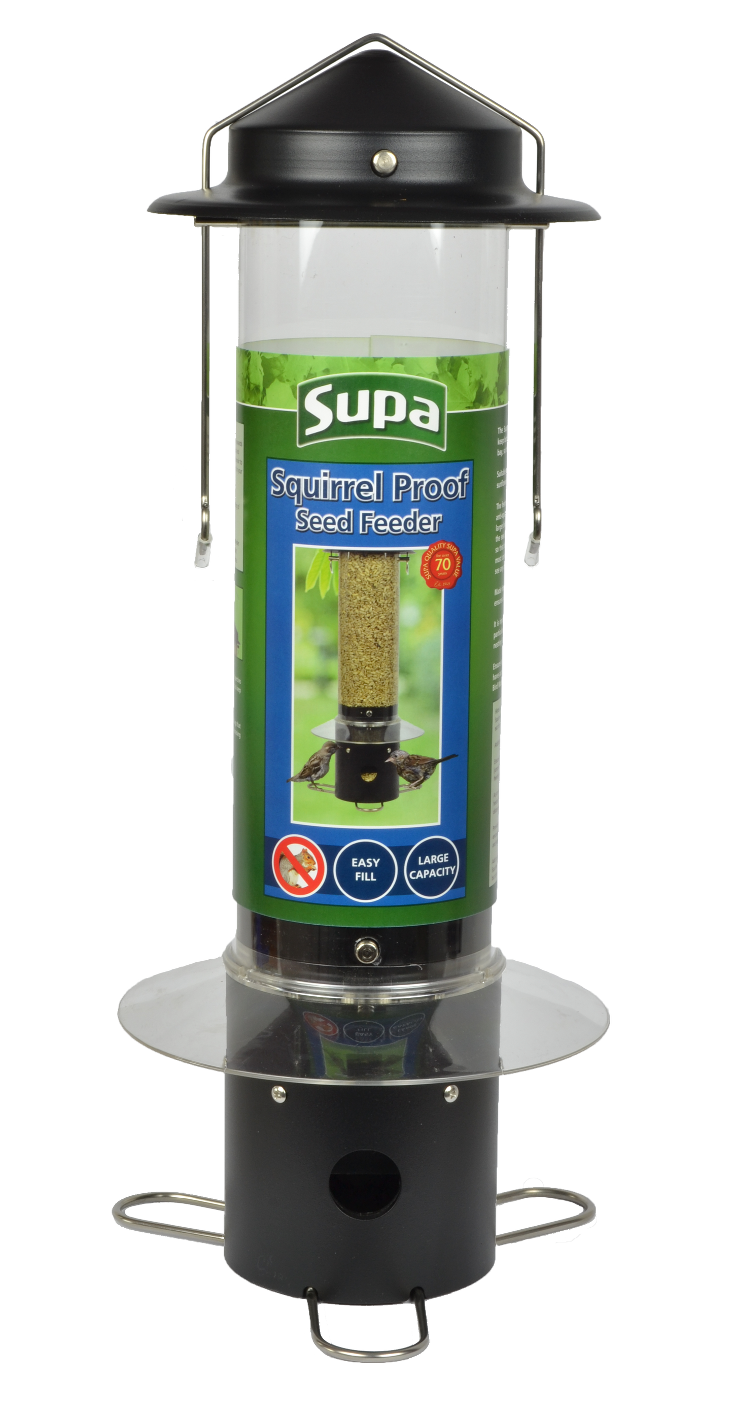 Supa Squirrel Proof Seed Wild Bird Feeder