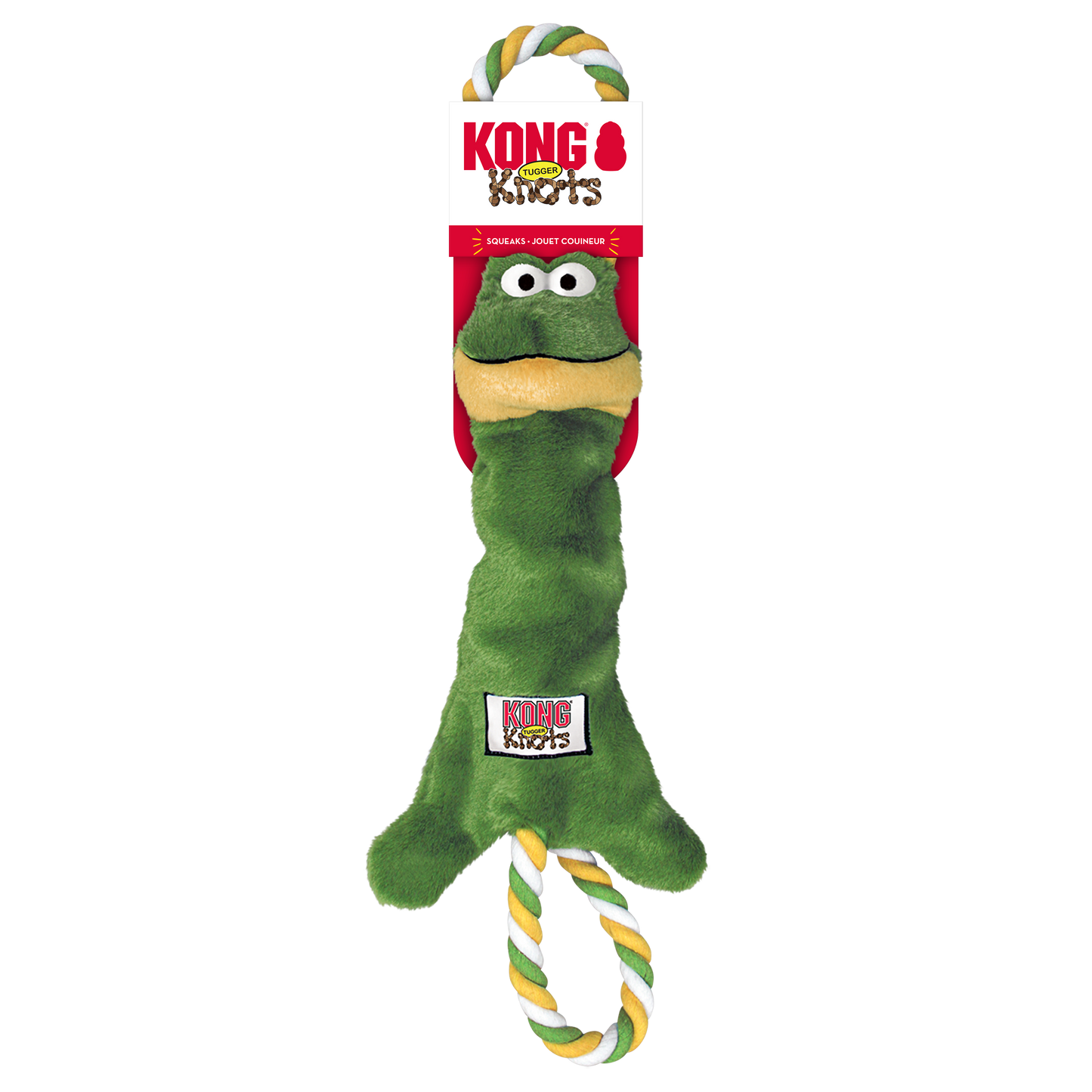 KONG Tugger Knots Frog Dog Toy Small/Medium