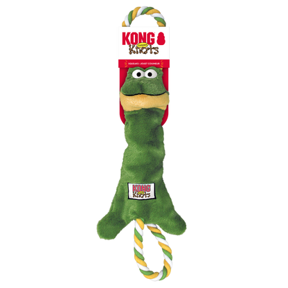 KONG Tugger Knots Frog Dog Toy Small/Medium