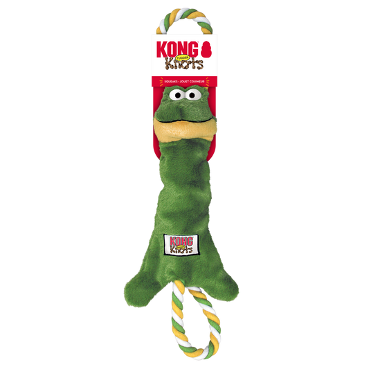 KONG Tugger Knots Frog Dog Toy Small/Medium