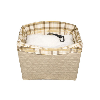 Petsafe Happy Ride Quilted Dog Safety Seat Tan