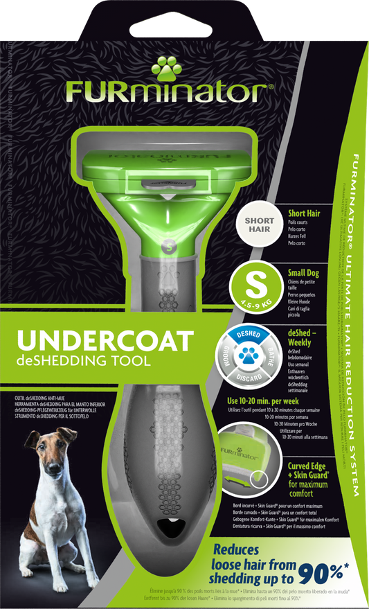 FURminator Undercoat deShedding Tool forSmall Short Hair Dog