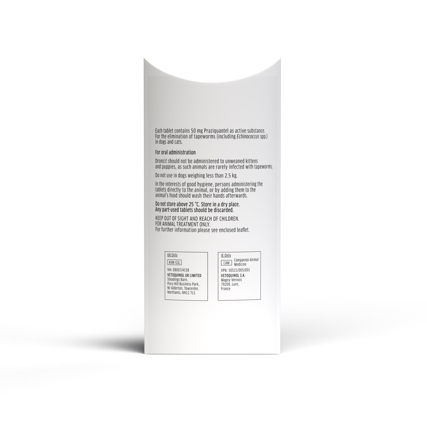 Droncit Tapewormer For Cats & Dogs 1 Tablets