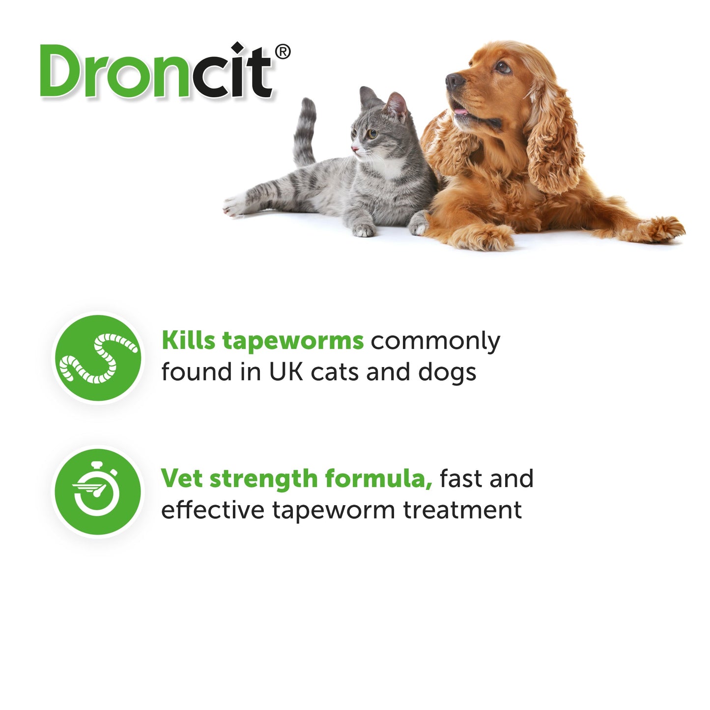 Droncit Tapewormer For Cats & Dogs 1 Tablets