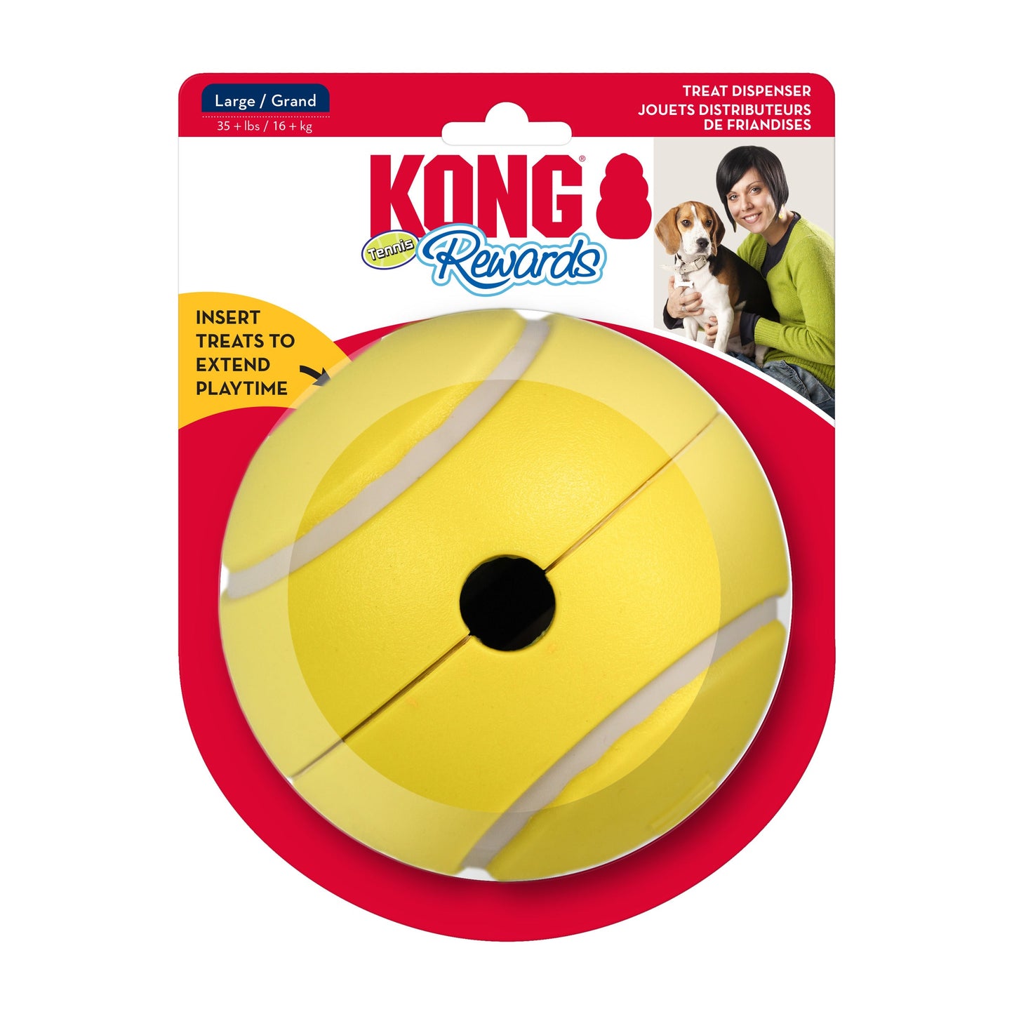 KONG Rewards Tennis Dog Toy