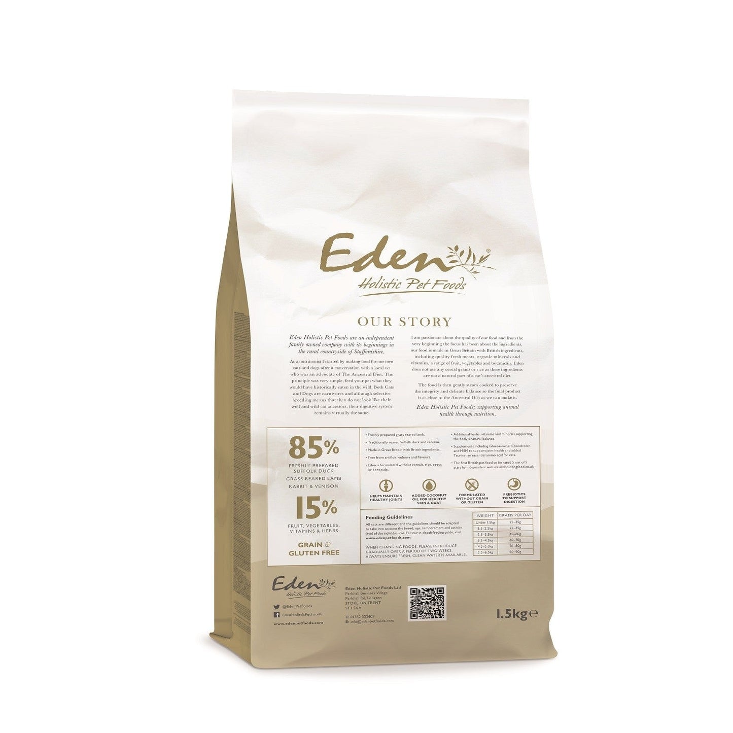 Eden 85/15 Country Cuisine Dry Cat Food for All Life Stages