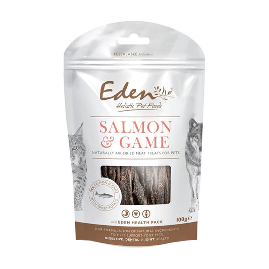 Eden Salmon and Game Treat for Dogs and Cats All Life Stages - 100g