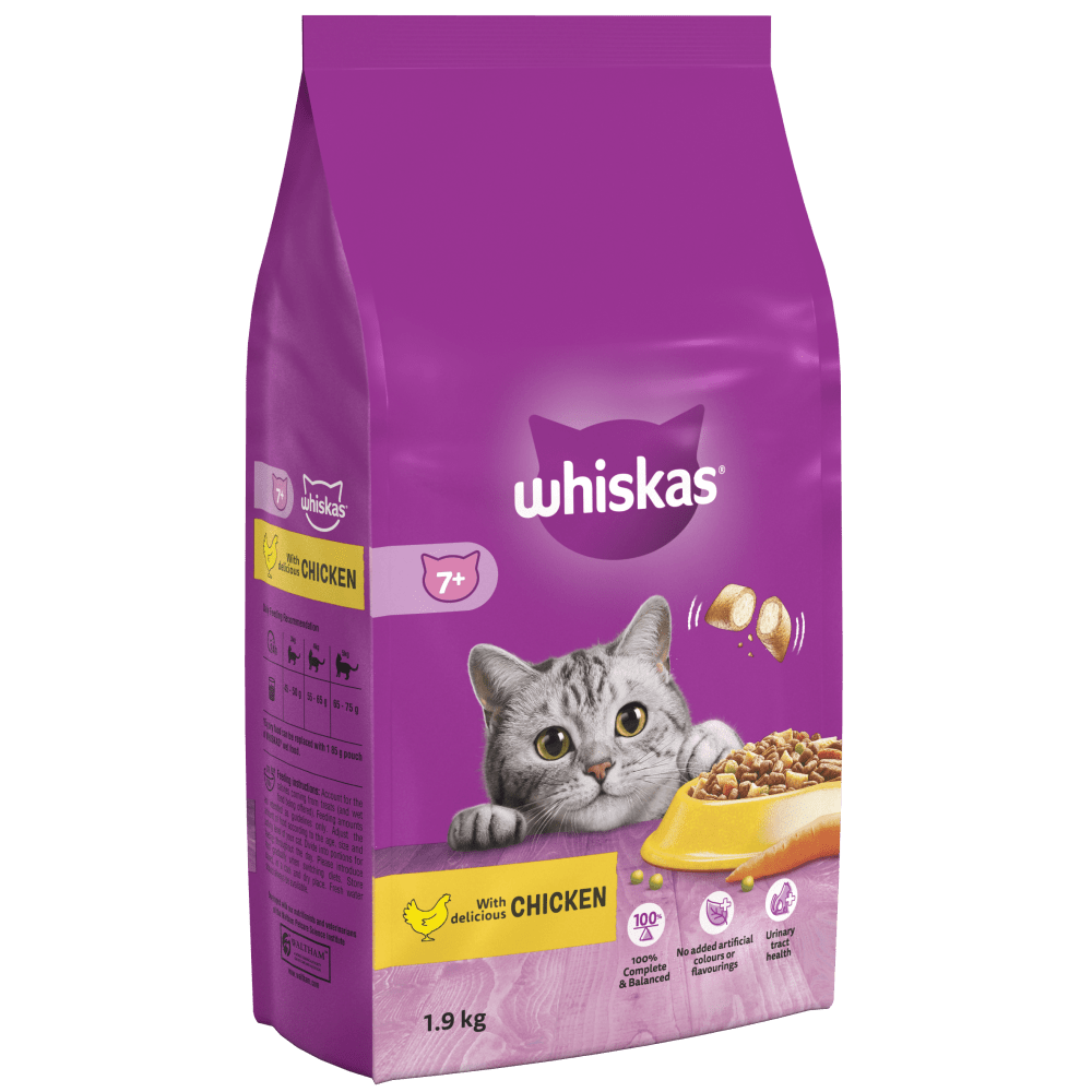 Whiskas Senior 7+ with Chicken Dry Cat Food 1.9kg