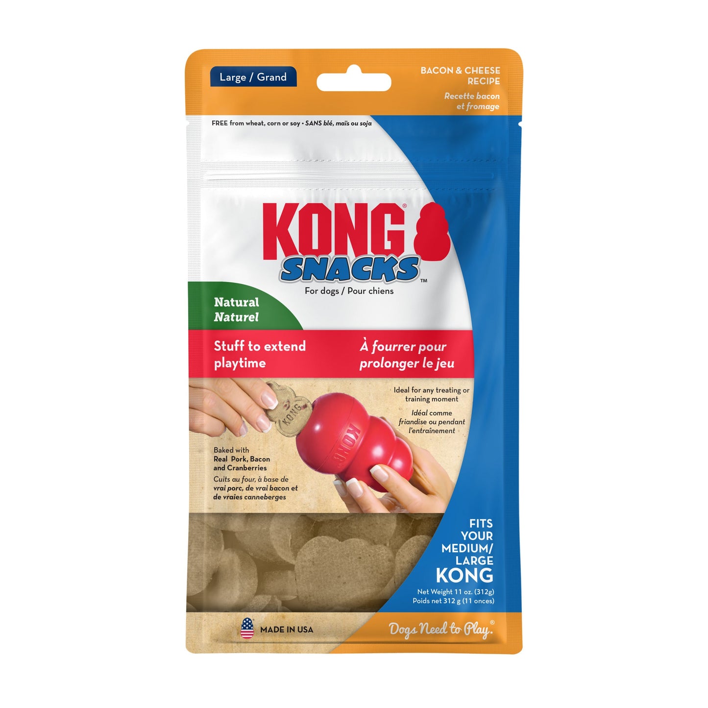 KONG Dog Snacks Bacon & Cheese