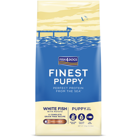 Fish4Dogs Finest Puppy White Fish Small Kibble Dry Food 6kg