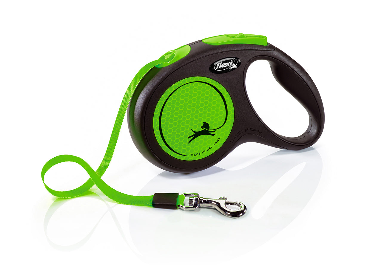 Flexi New Neon M Tape Dog Lead 5m