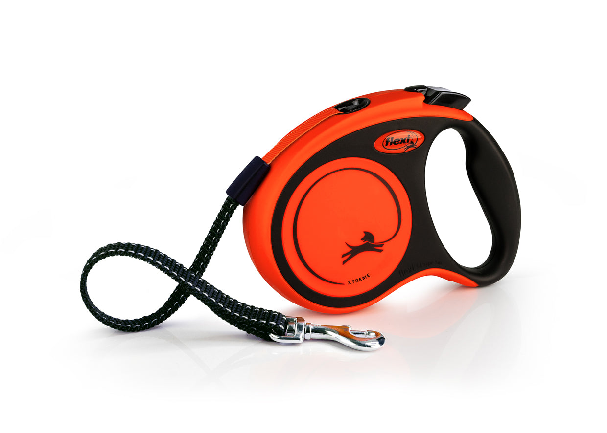 Flexi Xtreme S Tape Dog Lead Orange 5m