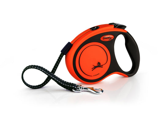 Flexi Xtreme S Tape Dog Lead Orange 5m
