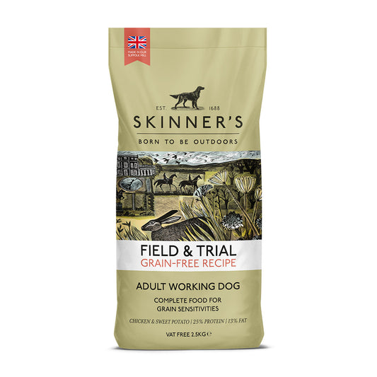 Skinner's Field & Trial Grain Free Chicken & Sweet Potato Adut Working Dry Dog Food 15kg