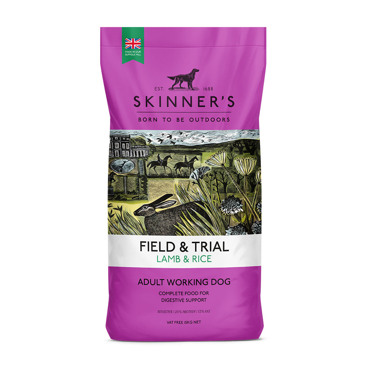 Skinner's Field & Trial Lamb & Rice Adut Working Dry Dog Food