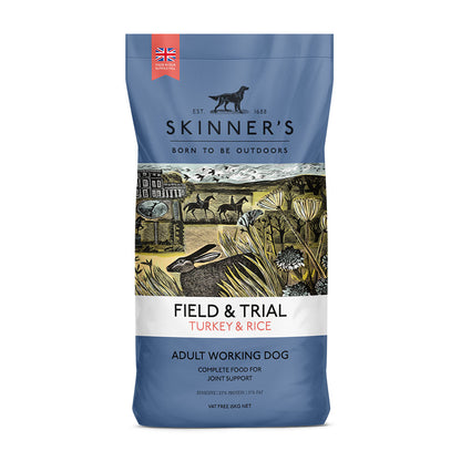 Skinner's Field & Trial Turkey and Rice Adut Working Dry Dog Food