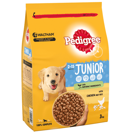 Pedigree Complete Puppy Medium with Chicken & Rice Dry Dog Food 3kg