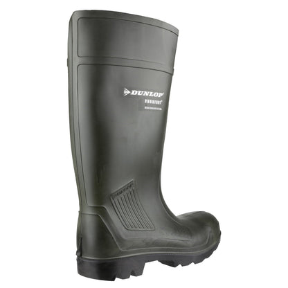Dunlop Purofort Professional Full Safety Wellington Boot Green Size 10