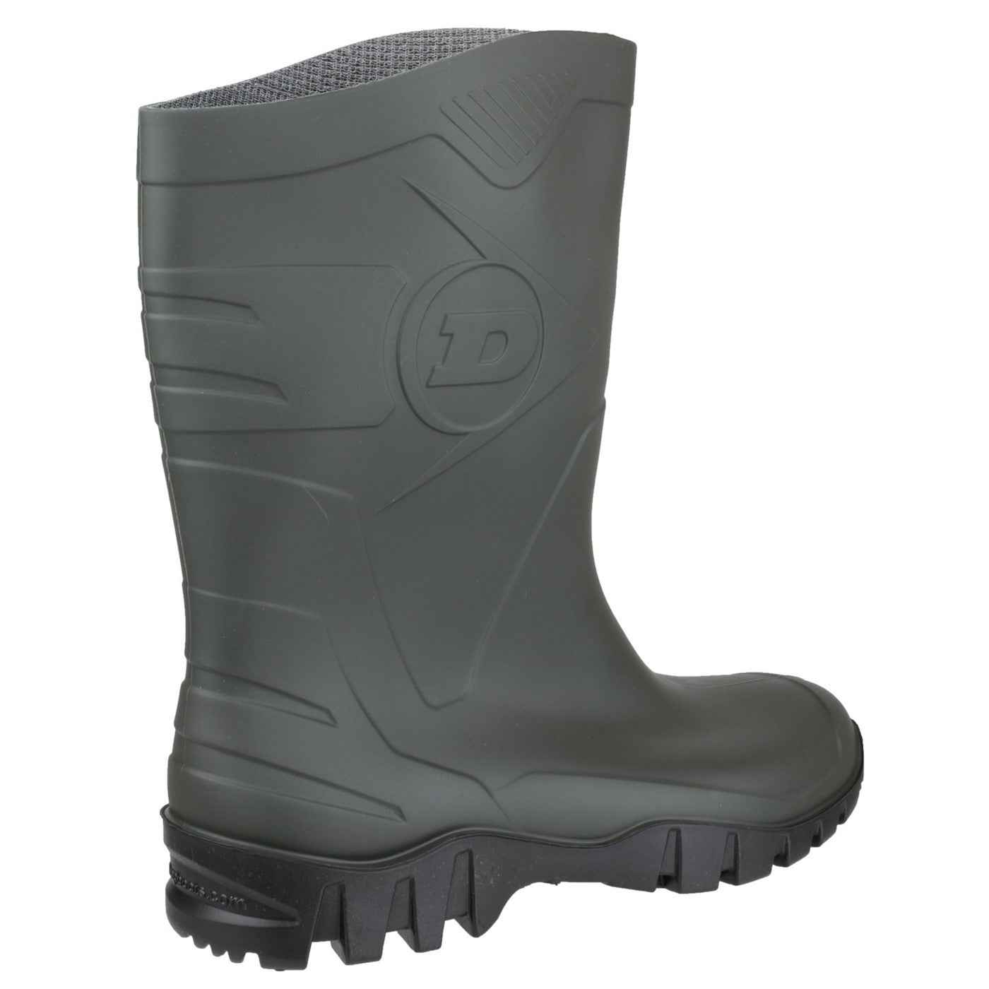 Dunlop Dee Calf Half Length Wellington Boot Dark Green Size 11