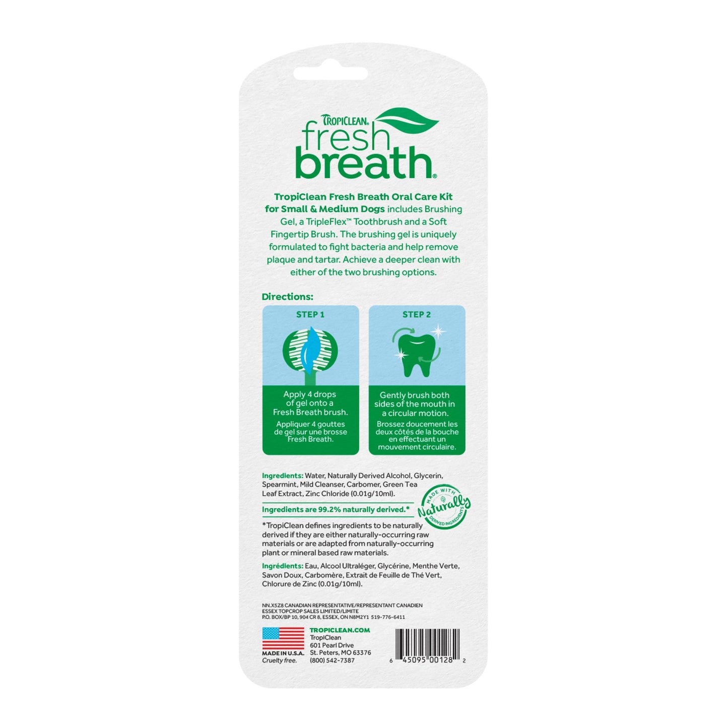 TropiClean Oral Care Kit for Small/Medium Dogs