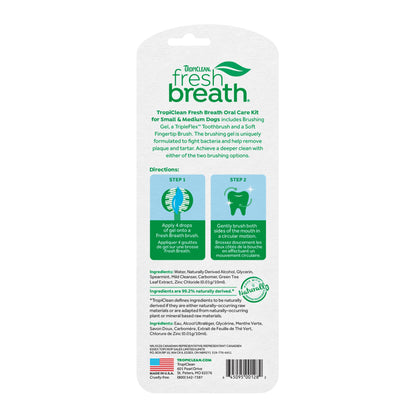 TropiClean Oral Care Kit for Small/Medium Dogs