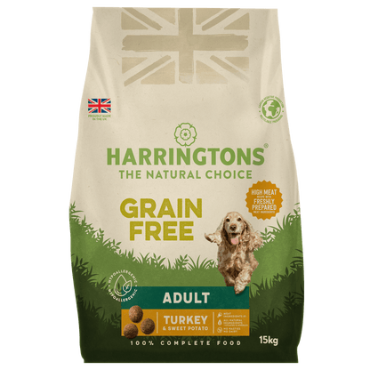 Harringtons Grain Free Turkey & Sweet Potato Adult Dry Dog Food 15kg