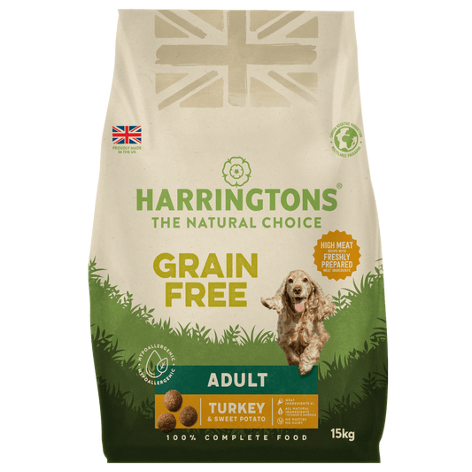 Harringtons Grain Free Turkey & Sweet Potato Adult Dry Dog Food 15kg