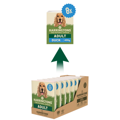 Harringtons Duck with Potato & Vegetables Grain Free Wet Dog Food 8 x 400g