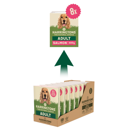 Harringtons Salmon with Potato & Vegetables Grain Free Wet Dog Food 8 x 400g