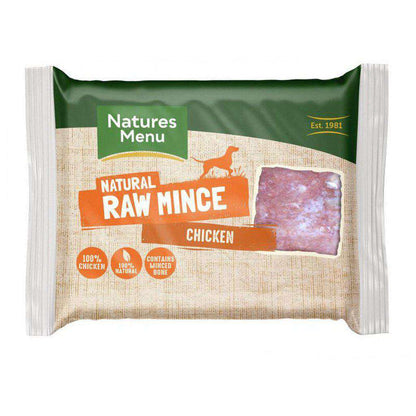 Natures Menu Frozen Just Chicken Mince Dog Food 400g