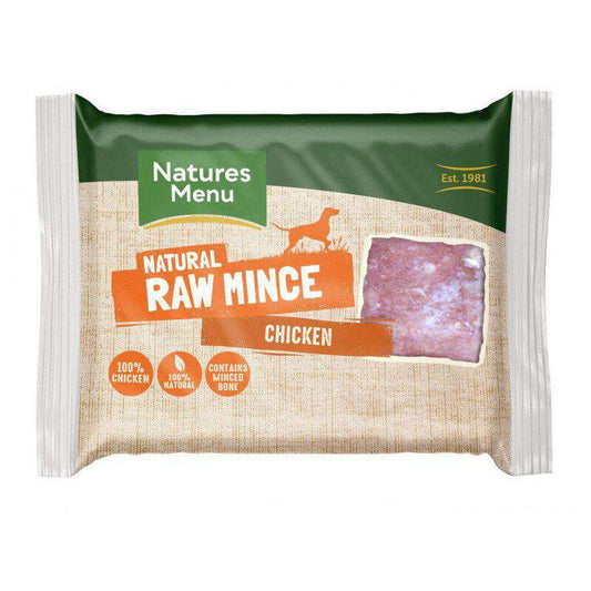 Natures Menu Frozen Just Chicken Mince Dog Food 400g