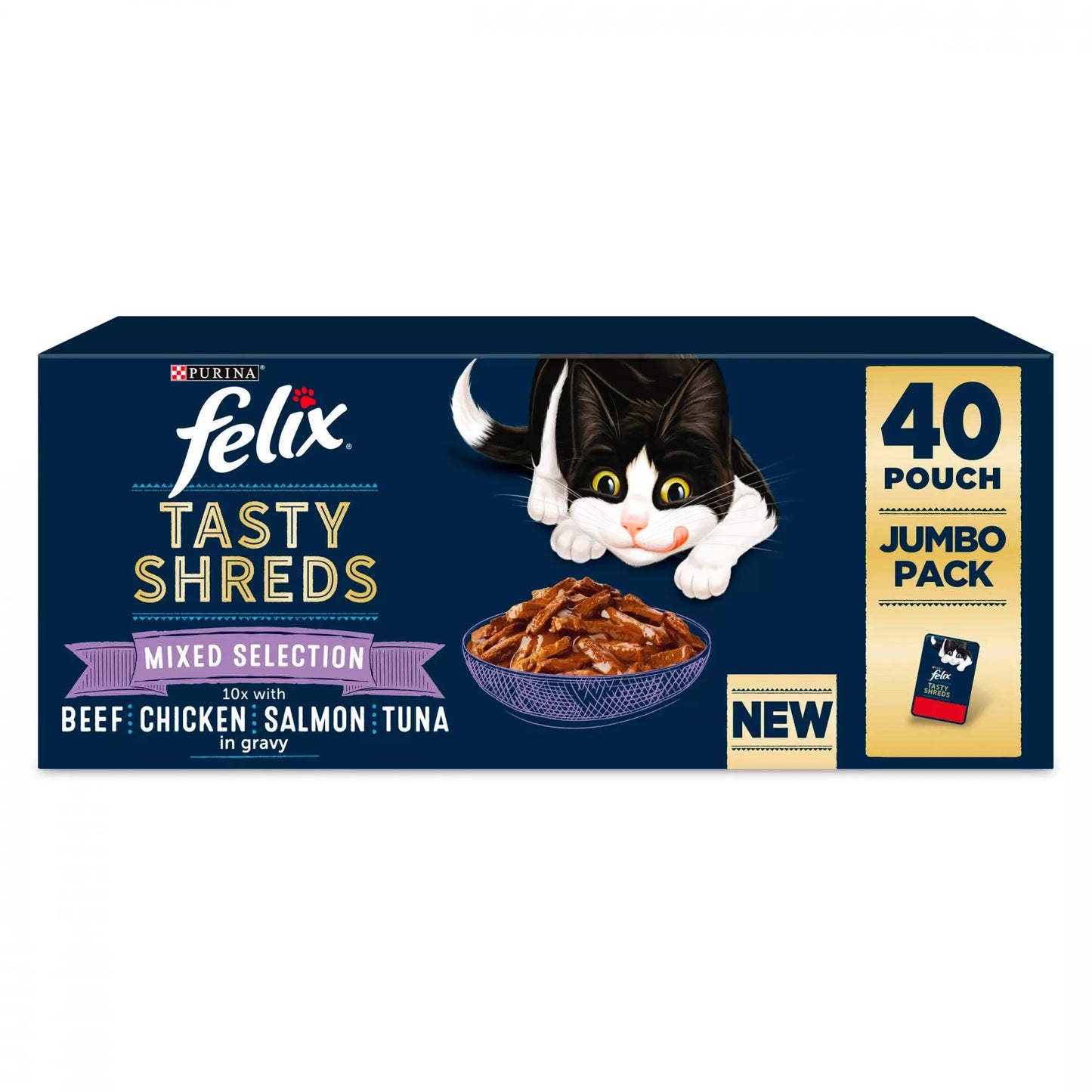 Felix Adult Tasty Shreds Mixed Selection Wet Cat Food